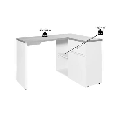 China Other Cheap Wholesale DECOHOME Furniture Desk Computer Table Study Indoor Wooden White Computer Desk for sale