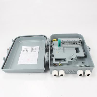 China FTTH 24 Cores Cheapest Price 24 Core Fiber Optic Splice Distribution Box ABS Material Ftth Box for sale