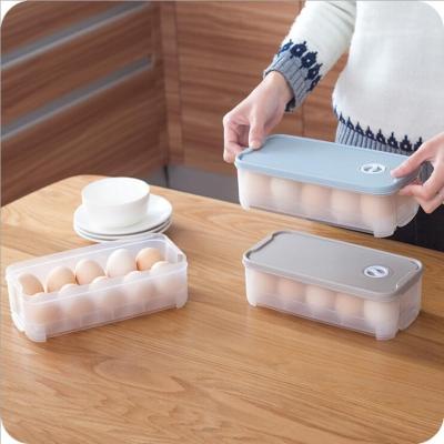 China Dustproof Egg Refrigerator Kitchen Environmental Protection Material Food Stored Plastic Storage Box for sale