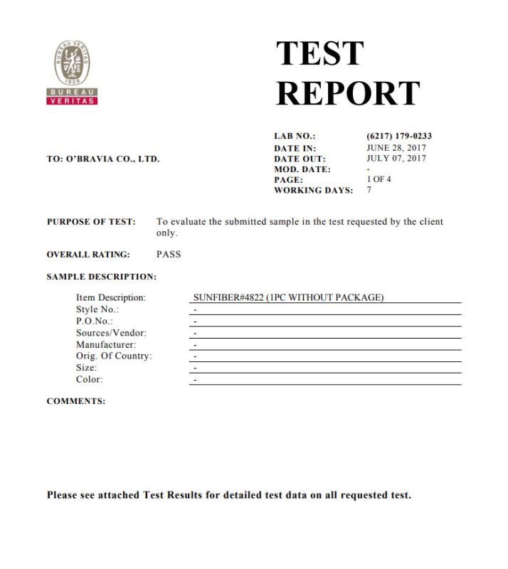 Test Report - Shanghai Cyclamen International Trading Co., Ltd.