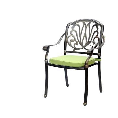 China Waterproof Cast Aluminum Patio Garden Chairs Easy Carrying OEM for sale