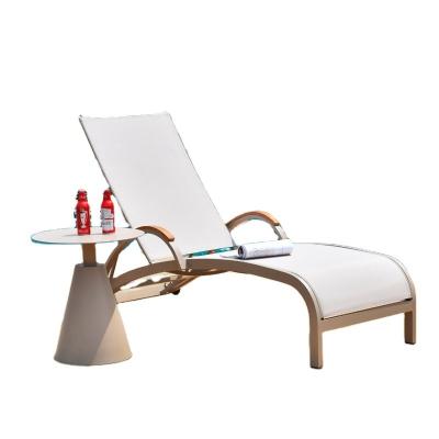 China Aluminum Beach Lounge Chairs For Courtyard Balcony / Villa Swimming Pool for sale