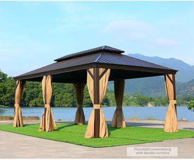 China Courtyard Garden Camping Hard Top Pergola Canopy Gazebo Tent 365*600*292cm for sale