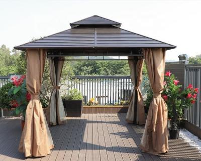 China Aluminium Frame Patio Gazebo Tent Outdoor Gazebo Canopy With Galvanized Sheets Celling for sale