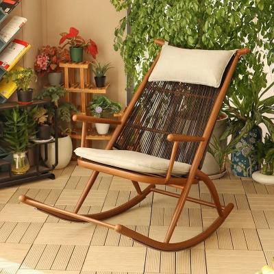 China UV Resistant Outdoor Garden Leisure PE Rattan Rocking Chair With Customized Logo for sale