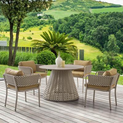 China High End Aluminum Waterproof Sunscreen Outdoor Furniture Set With Contemporary Design for sale