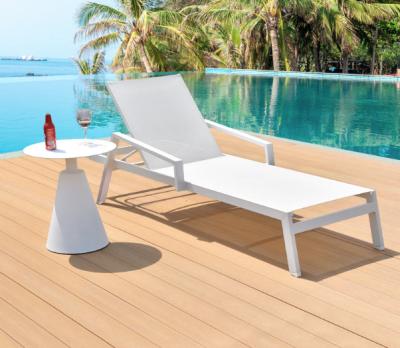 China Morden Swimming Pool Beach Adjustable Lounge And Bench Chair For Nordic Design for sale