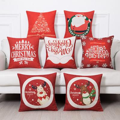 China Wholesale 100% European Cotton Anti-Decubitus Christmas Pillow Cushion Covers for sale