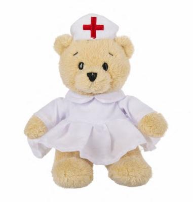 China Cute Doctor Nurse Toy Stuffed Plush Teddy Bear Uniform Mascot Costumes Soft Sound Doll for sale