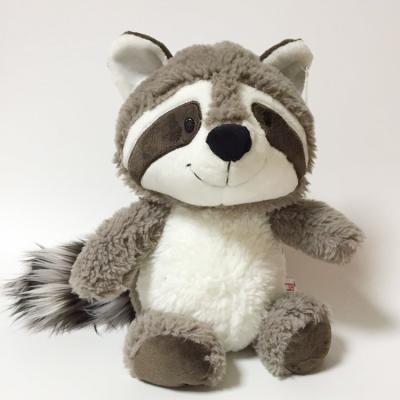 China Gray Raccoon Plush Toy Lovely Stuffed Animals Cute Soft Doll Pillow for sale