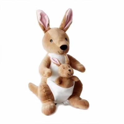 China 2021 Plush Toy Mother And Child Cute Creative Kangaroo Plush Doll Toys Soft Animal Stuffed Plush Doll for sale