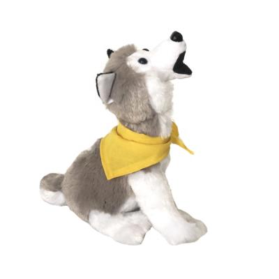 China Promotional OEM Wolf Stuffed Doll Forest Animals Plush Toys Wolf With LOGO Colorful Customized, Or Customized PP Cotton All Types Non Power for sale