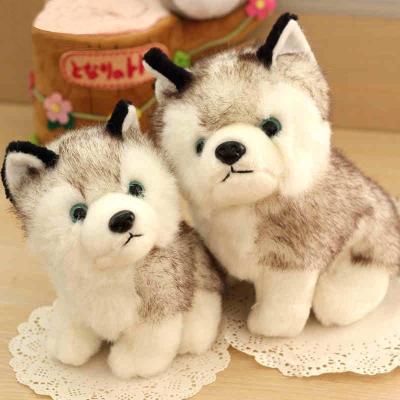 China Promotional Printed Border Collie Stuffed Toy White Plush Dog Toy for sale