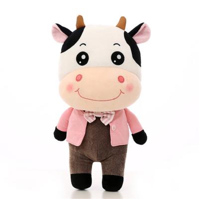 China Custom Lobster Plush Stuffed Toy Cute Cash Cow for sale