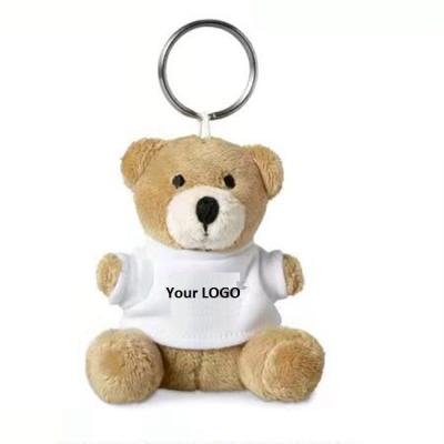 China Promotional Wholesale Custom Plush Animal Bear Toys Colorful Stuffed Key Chain for sale