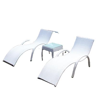 China Waterproof and sunscreen outdoor furniture, swimming pool, chair, aluminum sun recliner, beach sunbathing for sale