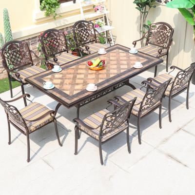 China All Weather Outdoor Yard Furniture Trays, Casting Cooking Tables And Chairs, Outdoor UV Protection 7-9 Hour for sale