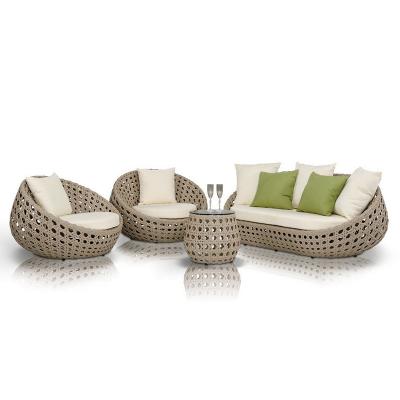 China Modern Simplicity Leisure Courtyard Outdoor Wicker Rattan Hallway Furniture Modern Garden Sofa Set for sale