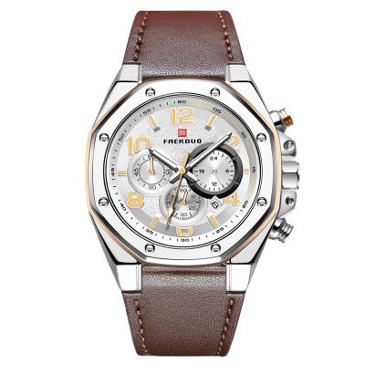 China FAERUOU 8231 New Non-Specific Sports Men's Belt Watch Calendar Life Waterproof Disc Quartz Watch for sale