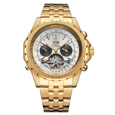 China OUYAWEI Non-Specific Luxury Top Fashion Brand Men's Wrist Watch Tourbillon Men Watch Automatic Mechanical Men's Gold Relojes Wrist Watch for sale