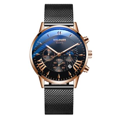 China Fashion Waterproof Montre Homme Men's Belushi Brand Sports Wristwatch Men's Watch Day/Date Quartz Watch Male Top Luxury Casual Slim Dress Men for sale