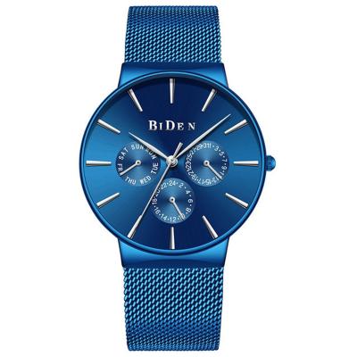 China Full Calendar BIDEN Quartz Watches Men Fashion Full Steel Sports Casual Watches Men Business Relojes Quartz Watch Relogio Masculino 0031 for sale