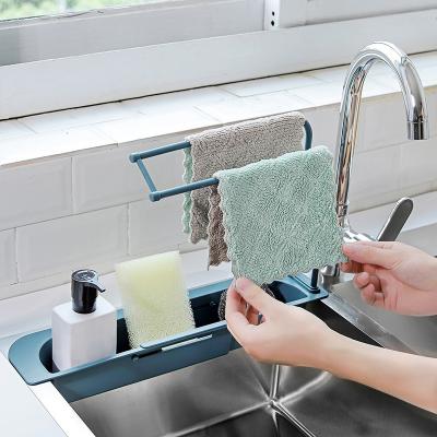 China Plastic Sink Rack Drainage Rack Plastic Storage Rack Kitchen Storage Rack for sale