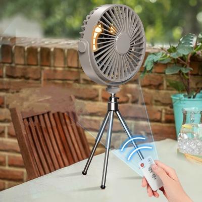 China Tripod/with Lamp/Fan Lighting Portable Outdoor Camping USB Electric Fan Tripod Tripod Light Fan New for sale