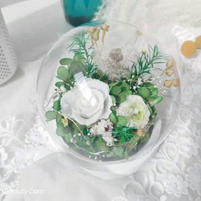 China Weddings Decoration 2021 Best Gift For Mother Eternal Roses Flower Preserved In Round Box for sale