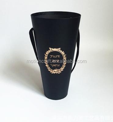 China Other Barrel Design Ribbon Flower Cone Box China Supplier MOQ 72boxes for sale