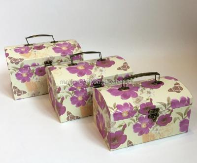 China Other suitcase 3boxes/set flower box carton MOQ 18sets for sale