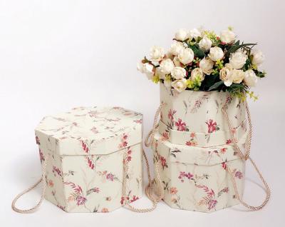 China Other wholesale luxury flower box hexagon shaped, 3boxes/set, have stock for sale