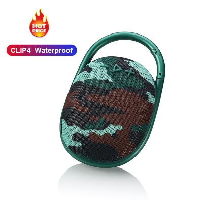 China Wireless Charger For Blue Tooth 5.1 Mini Speaker Clip 4 Cell Phone JbI Clip 4 Radio Portable Ip67 Bass Speakers Outdoor Waterproof With Dustproof Hook for sale