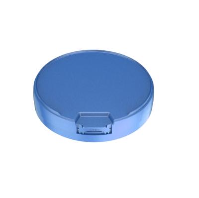 China New Design Pilfer Proof Milk Powder Plastic Blue Cover Custom Logo Milk Powder Lid With Scoop for sale