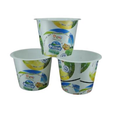 China Factory Supply Custom Food Grade PP Color Single Wall Ice Cream And Yogurt Plastic Cup With Customized Logo for sale