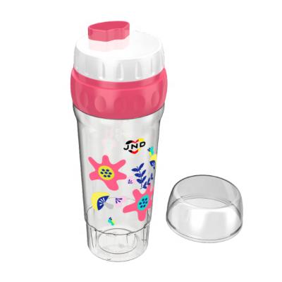 China Impact and New Design Innovation 500ml Color Dosage Control Milk Powder 2020 Custom Portable Milk Powder Dispenser Plastic Bottle for Carrying for sale