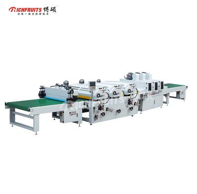 China Hotels Richfruits Automatic Panel Coating Machine Roll Coating Machine UV Wood UV Coating Machine For Wood for sale