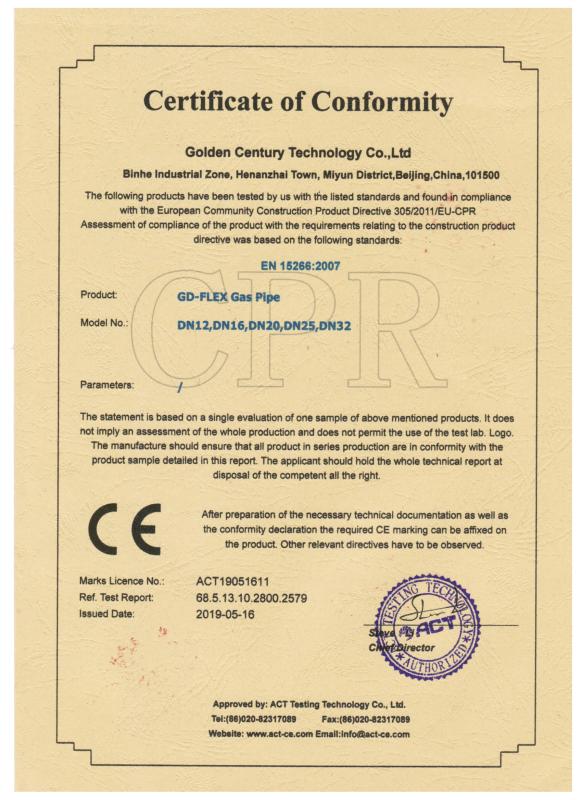 CE - Golden Century Technology Co., Ltd.