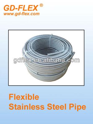 China SUS304/SUS316L dn12 gd-cable stainless steel flexible corrugated water pipe for sale