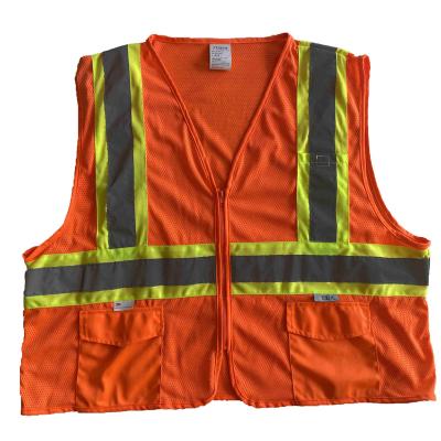 China Vic Vest Customized Logo Mesh Safety Vest 100%Polyester Mesh Hi Protection for sale