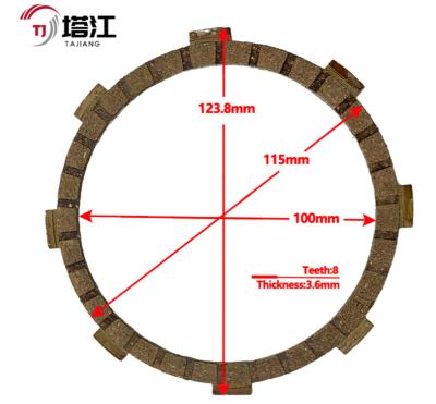 China Steel Motorcycle Clutch Kit Universal Compatibility 110mm Inner Diameter Bolt on Installation for sale