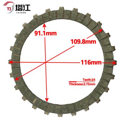 China Black Motorcycle Clutch Kits 6 Plates 110mm Inner Diameter Bolt On Installation 1.5kg Weight for sale