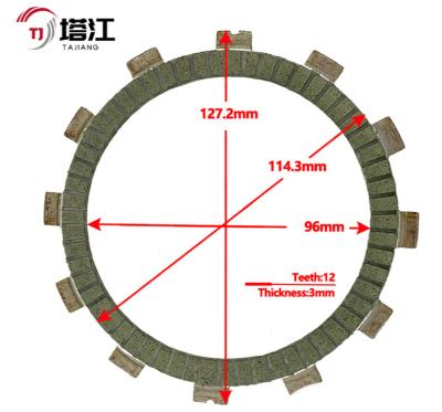 China Complete Motorbike Clutch Replacement Kit With 6 Friction Plates Springs Hub And Center 110mm Inner Diameter for sale