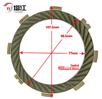 China Steel Black Motorcycle Clutch Kit with 110mm Inner Diameter Complete Set for Smooth Bolt On Installation for sale