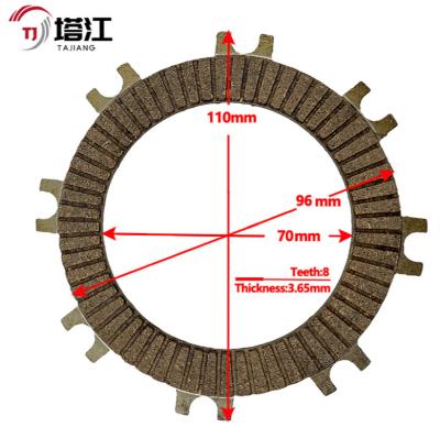 China Universal Black Bolt On Motorcycle Clutch Kits 130mm Diameter for sale