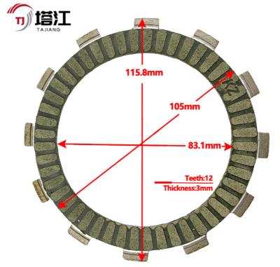 China Heavy Duty 6 Plate Motorcycle Clutch Kits Bolt On Installation for Smooth Riding for sale