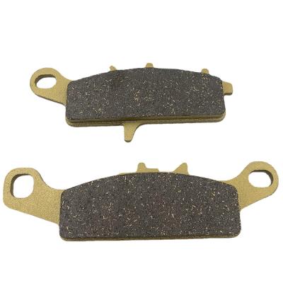 China Friction Copper Surface Motorcycle Brake Pad Kit For YAMAHA RS Zero Golden Color for sale