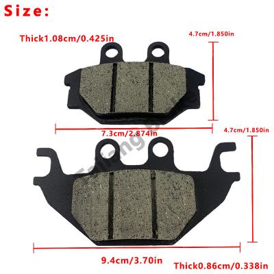 China Pulsar 180/135 Copper Based Friction Brake Pads for Strong Stopping Power for sale