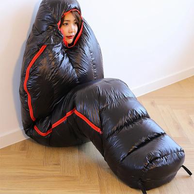 China Mummy Ultralight Compact Rise Waterproof One Suit Camp 7 Low Comfort Rating Camping Sleeping Bag for sale