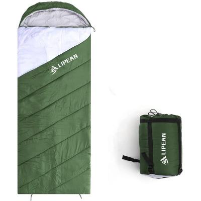 China Wrap Type Customized Outdoor Rectangular 4 Season Wrap Down Sleeping Bag For Canada Australia Amazon Customers for sale